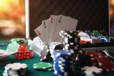 Live-dealer table statistics showing player count and average bet size